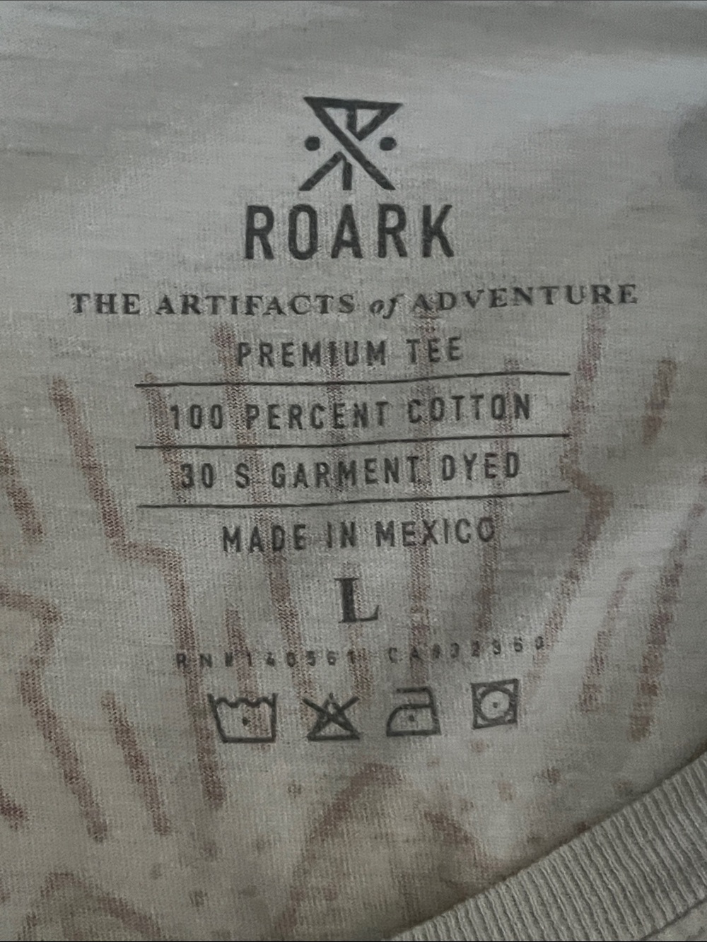 Roark Long Sleeve Graphic Men's Tee, Moto Camping, Size Large - Picture 5 of 9